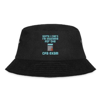 Sorry I Can't, I'm Studying For The Cpa Exam 4 - Bucket Hat - Schwarz - Vorne - Lela (165cm)