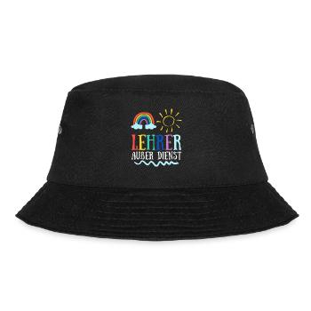 Teacher off duty Lehrerin Schule Ferien Lehrer - Bucket Hat - Schwarz - Vorne - Lela (165cm)
