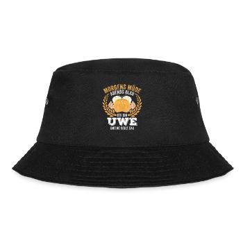 Uwe Vorname Name Geburtstag Bier saufen - Bucket Hat - Schwarz - Vorne - Lela (165cm)