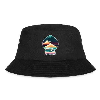 camping car et montagne - nature - Bob - noir - Devant - Lela (165cm)