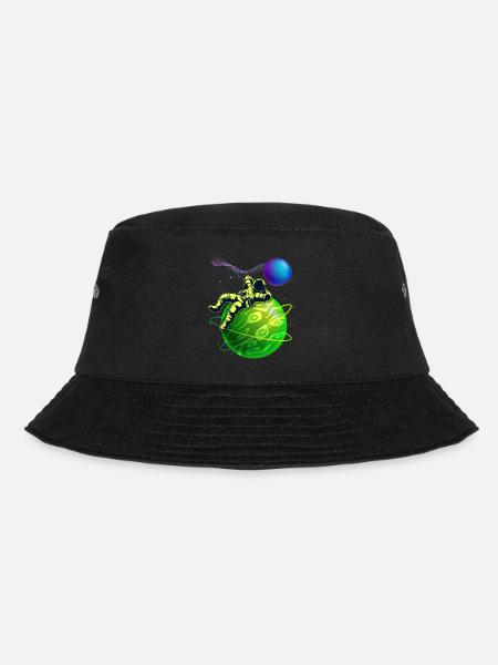 Lustiger Astronaut-Kosmonaut, Planeten Weltall - Bucket Hat - Schwarz