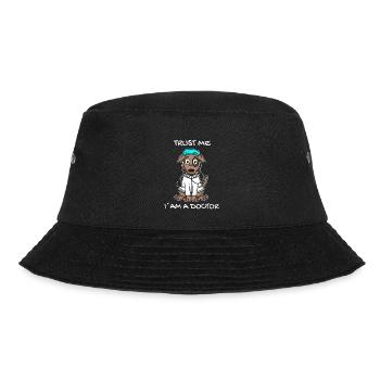 Tier Tierarzt Tiermedizin Geschenk - Bucket Hat - Schwarz - Vorne - Lela (165cm)