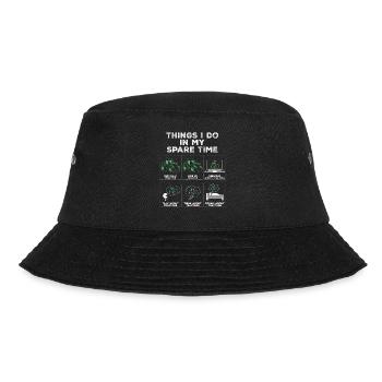 Things in my spare time tractor farmer farmer - Bucket Hat - black - Front - Lela (165cm)