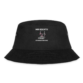 3D Druck Printing CAD PLA Filament 3d drucken - Bucket Hat - Schwarz - Vorne - Lela (165cm)