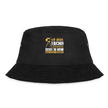 Tuning - Ob Dein Tacho Richtig Geht - PS Liebhaber - Bucket Hat - Schwarz - Vorne - Lela (165cm)