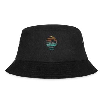 Phuket Thailand Cool Souvenir Vacation Artistic - Bucket Hat - black - Front - Lela (165cm)