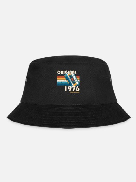 47. Geburtstag Kassette Februar Jahrgang 1976 - Bucket Hat - Schwarz