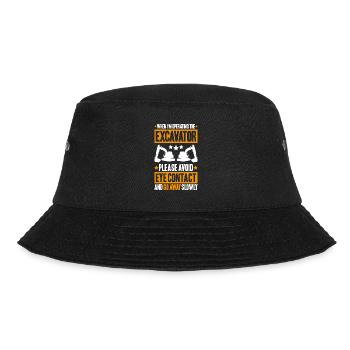 Baggerfahrer Baggerführer Heavy Equipment Operator - Bucket Hat - Schwarz - Vorne - Lela (165cm)