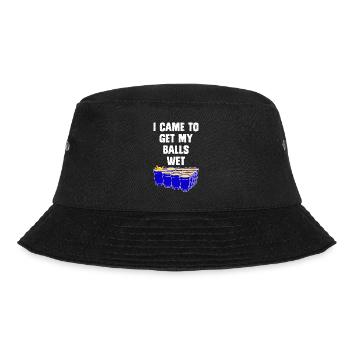 Beer Pong I came to get my balls wet Bier Pong - Bucket Hat - black - Front - Lela (165cm)