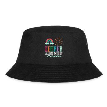 Teacher off duty Lehrerin Schule Ferien Lehrer - Bucket Hat - Schwarz - Vorne - Lela (165cm)