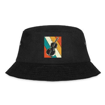 Cello cello player cellist - Bucket Hat - black - Front - Lela (165cm)