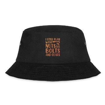 I Still Play With Nuts Bolts And Gears Car Lover M - Bucket Hat - black - Front - Lela (165cm)