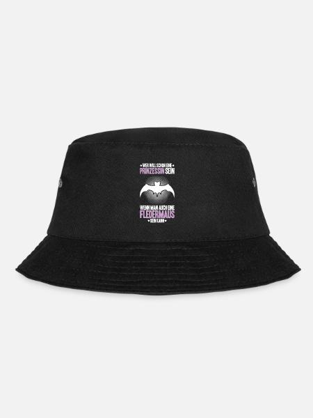 Fledermaus Fledermäuse Bat Bats Fledertier - Bucket Hat - Schwarz