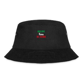 Nonna Italienische Großmutter Geschenk Italien Oma - Bucket Hat - Schwarz - Vorne - Lela (165cm)