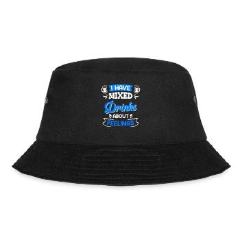 Party Gemischte Getränke Gefühle Freunde Party - Bucket Hat - Schwarz - Vorne - Lela (165cm)
