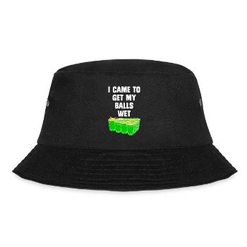 Beer Pong I came to get my balls wet Bier Pong - Bucket Hat - black - Front - Lela (165cm)