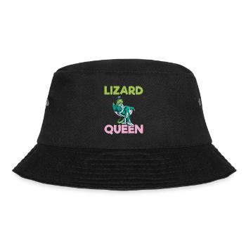 Eidechsenliebhaber Eidechse Geschenk Eidechse Besitzer - Bucket Hat - Schwarz - Vorne - Lela (165cm)