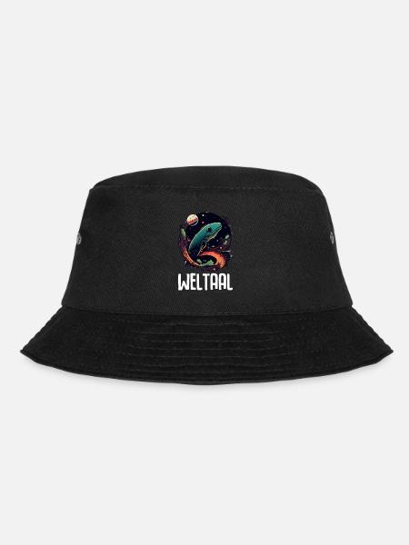 Weltaal Lustiges Angler Aal Wortspiel Wortwitz - Bucket Hat - Schwarz