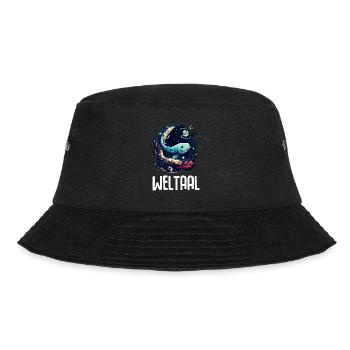 Weltaal Lustiges Angler Aal Wortspiel Wortwitz - Bucket Hat - Schwarz - Vorne - Lela (165cm)