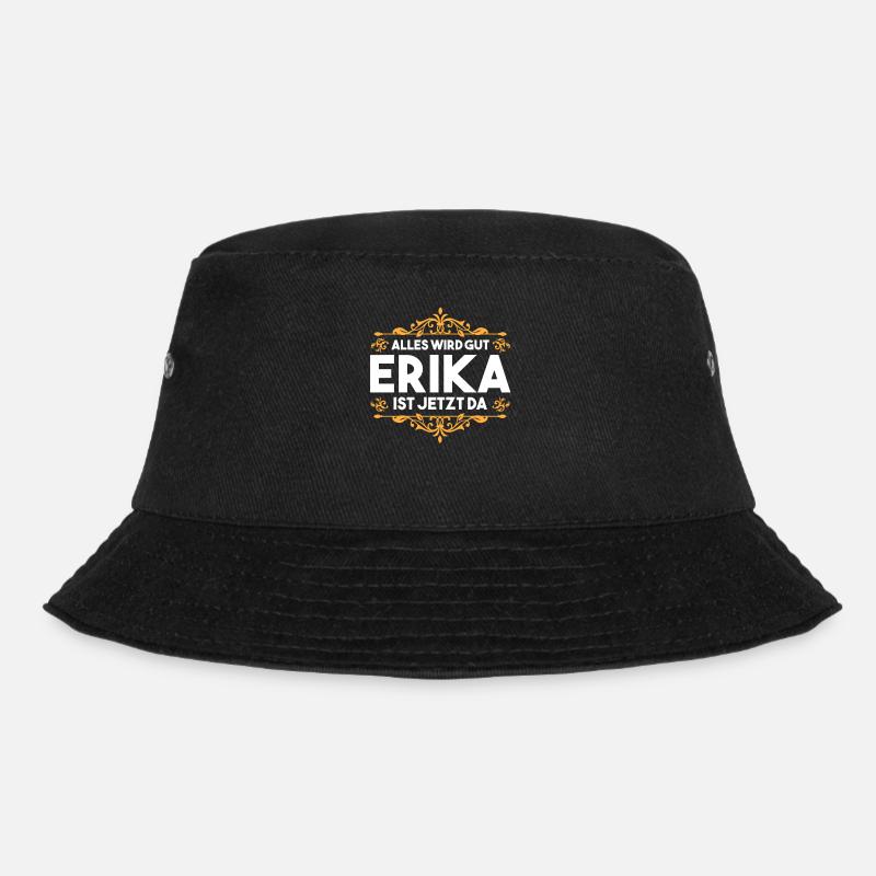 Vorname Erika - Bucket Hat - Schwarz