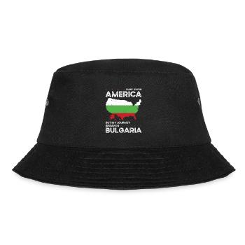 Born Bulgarian Bulgaria American USA Citizenship - Bucket Hat - black - Front - Lela (165cm)