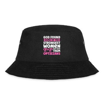Optiker Sprüche Optometrist Augenarzt - Bucket Hat - Schwarz - Vorne - Lela (165cm)