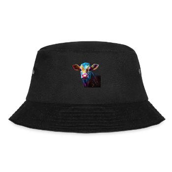 cows farmer farmer cow lover funny cow - Bucket Hat - black - Front - Lela (165cm)