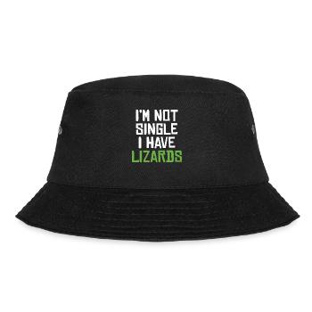 Eidechsenliebhaber Eidechse Geschenk Eidechse Besitzer - Bucket Hat - Schwarz - Vorne - Lela (165cm)
