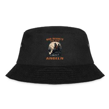 Mir reichts ich geh Angeln - Bucket Hat - Schwarz - Vorne - Lela (165cm)