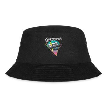 Kassettenkind 80er 90er Kassette Mixtape Lustig - Bucket Hat - Schwarz - Vorne - Lela (165cm)