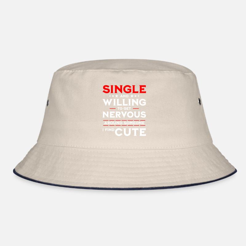 Lustiger Single Spruch Bucket Hat