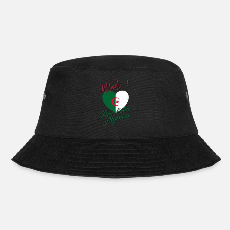 Algérie, Bladi, Fier d'être Algérien, Drapeau DZ - Bob - noir