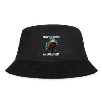 Always Putting America First American Bald Eagle - Bucket Hat - Schwarz - Vorne - Lela (165cm)