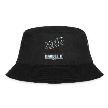 funny felling hobbyists funny sayings woodcutter - Bucket Hat - Schwarz - Vorne - Lela (165cm)