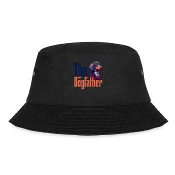 Dachshund Dog Dad Dogfather Dogs Daddy Father Rott - Bucket Hat - Schwarz - Vorne - Lela (165cm)