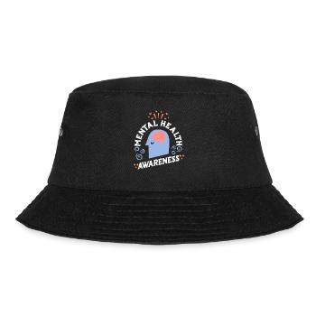 Mentale Gesundheit Selbstachtung Awareness Mental - Bucket Hat - Schwarz - Vorne - Lela (165cm)