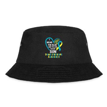 Down syndrome Mom and Dad autistic child - Bucket Hat - black - Front - Lela (165cm)