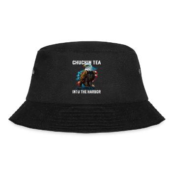 Chuckin Tea Into The Harbor Tea Drinker Fourth of - Bucket Hat - Schwarz - Vorne - Lela (165cm)