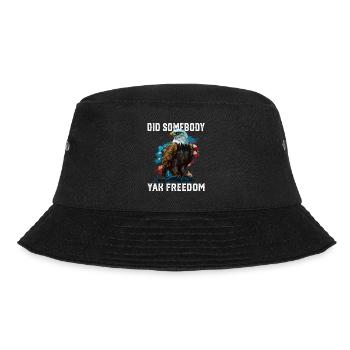 Did Somebody Yak Freedom Patriotic Patriotism - Bucket Hat - Schwarz - Vorne - Lela (165cm)