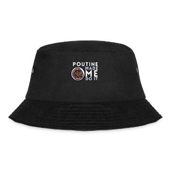 Cheese Curds Gravy Mix Canada Poutine - Bucket Hat - black - Front - Lela (165cm)