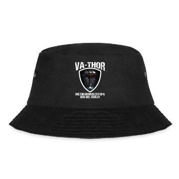 Papa Vathor Va Thor Vatertag Vatertagsgeschenk - Bucket Hat - Schwarz - Vorne - Lela (165cm)