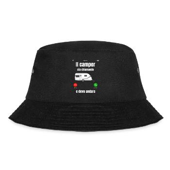 Wohnmobil - Bucket Hat - Schwarz - Vorne - Lela (165cm)