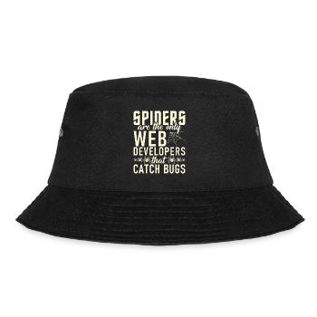 Spider Lover Gifts - Bucket Hat - black - Front - Lela (165cm)