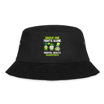 Mental Health geistige Gesundheit Awareness - Bucket Hat - Schwarz - Vorne - Lela (165cm)