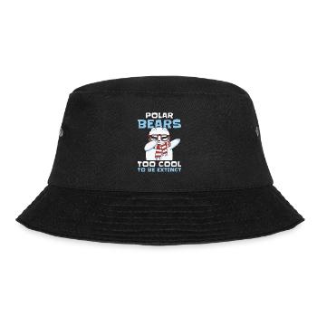 World Wildlife Day Polar Bear Arctic Wildlife - Bucket Hat - black - Front - Lela (165cm)