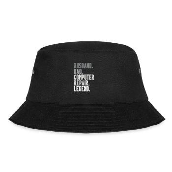 Computerreparaturtechnologie -Support -Technologie - Bucket Hat - Schwarz - Vorne - Lela (165cm)