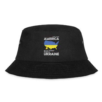 Born Ukrainian Ukraine American USA Citizenship - Bucket Hat - black - Front - Lela (165cm)