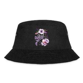 Goal-Digger, jeu de mots drôle dicton, fleurs - Bob - noir - Devant - Lela (165cm)