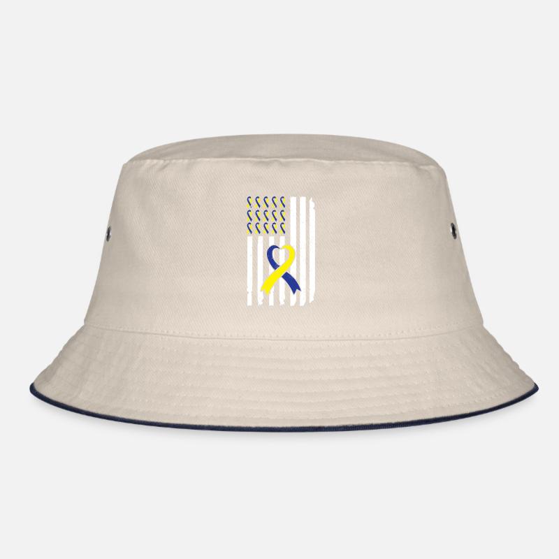 Down Syndrom Awareness Schleife extra Bucket Hat