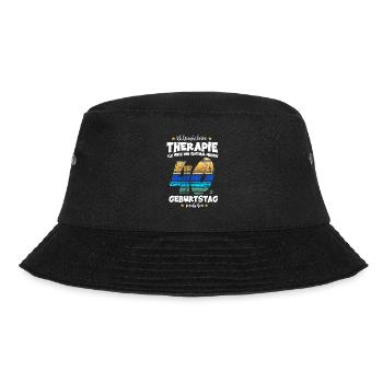 Ich brauche keine Therapie 40. Geburtstag Party - Bucket Hat - Schwarz - Vorne - Lela (165cm)